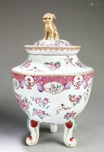 Chinese Porcelain Tripod Container