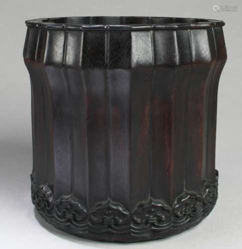 A Hardwood Brushpot