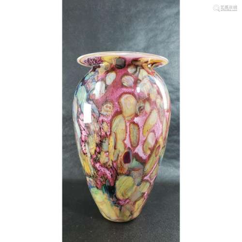 Signed Art Glass Vase robert eickholt