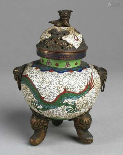 Antique Cloisonne Censer