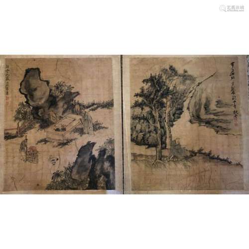 Sui Liupeng 1791-1862 Chinese Watercolor Painting