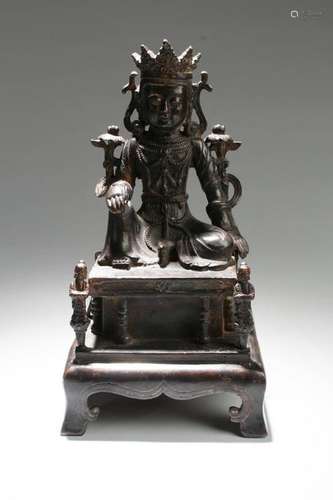 Chinese Gilt Bronze Buddha Statue