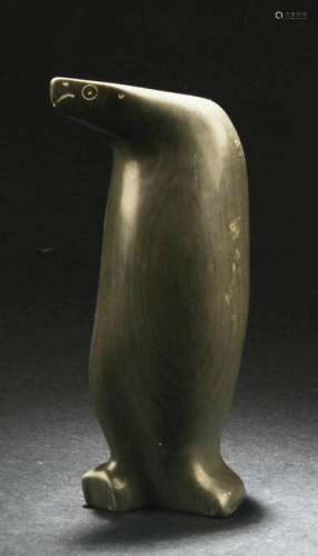 A Penguin shaped SongHua Stone Ornament