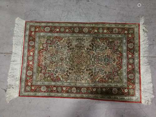 A Hand-Made Silk Carpet