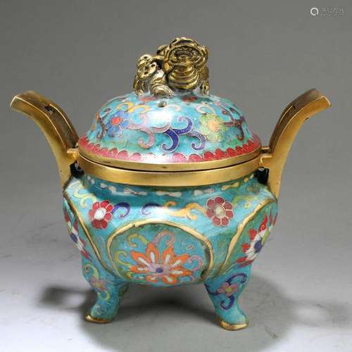 Chinese Cloisonne Censer