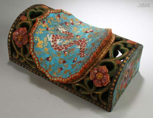 Chinese Cloisonne Pillow