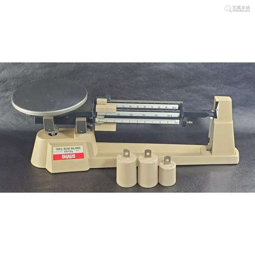 Vintage Triple Beam Balance Scale Ohaus