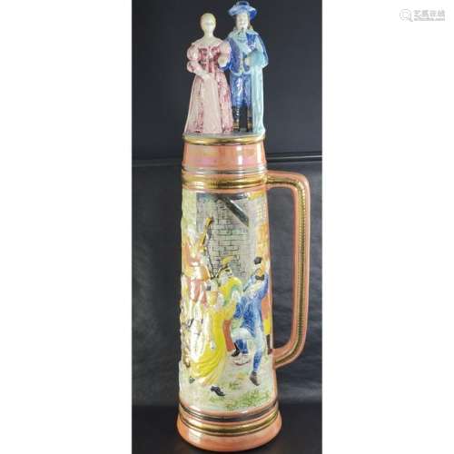 Large Decorative Beer Stein