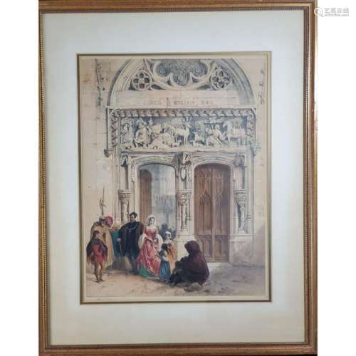 19th Century French Hand Colored Lithograph #2