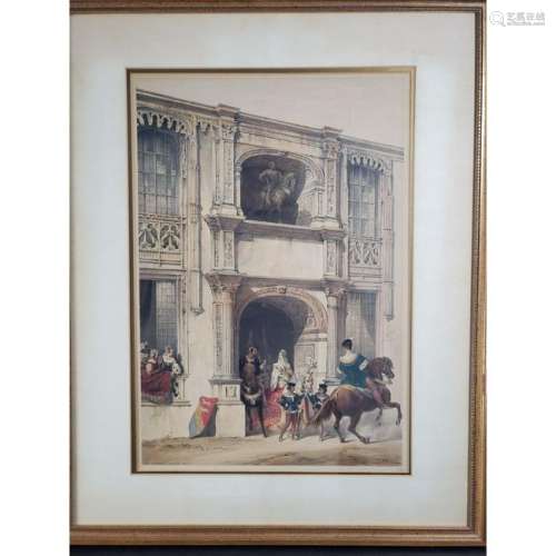 19th Century French Hand Colored Lithograph #5
