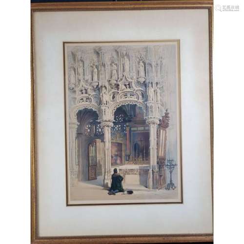 19th Century French Hand Colored Lithograph #8