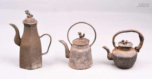 旧制茶壶一组三只