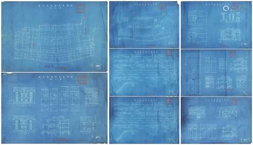 民国十九年（1930年）上海特别市徽宁路房屋建筑图样一组七张