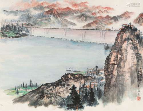 周怀民（1906～1996） 1973年作 山区新貌 镜心 设色纸本