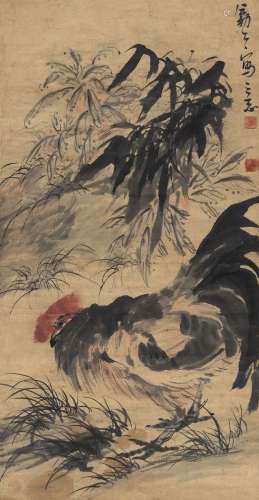 李苦禅（1899～1983） 大吉图 镜心 设色纸本
