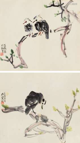 陈子庄（1913～1976） 1971年作 登枝图 镜心 设色纸本