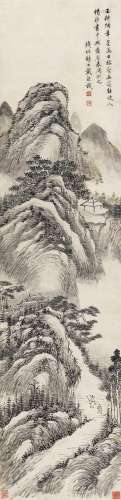 戴熙（1801～1860） 林壑幽邃 立轴 设色纸本