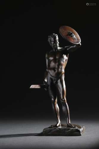 In the manner of Massimiliano Soldani Benzi (Italian 1656-1740). An 18th century bronze figure of