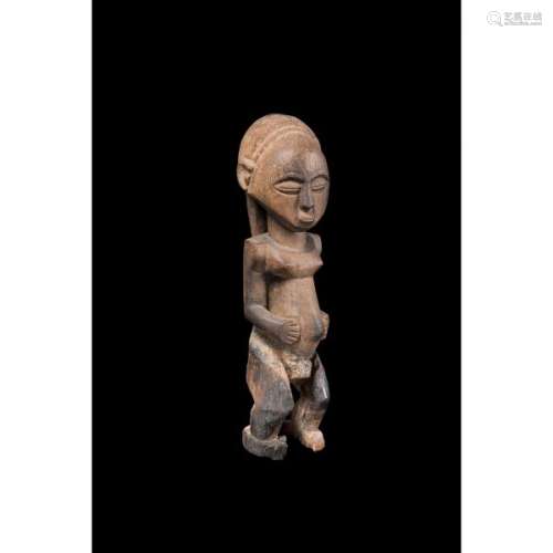 Statue Luba, République Démocratique du Congo, H 59 cm, Bois, Provenance : [...]