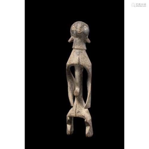 Statue Mumuye, Nigéria, H 58 cm, Bois, Provenance : Collection particulière [...]