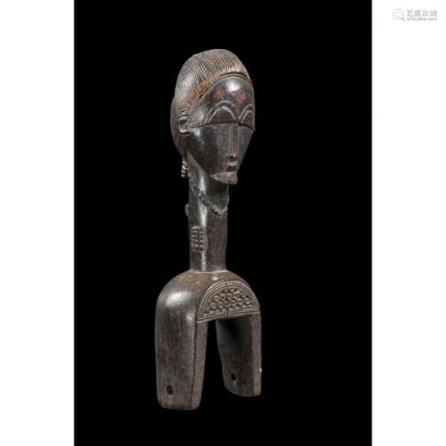Poulie Baoulé, Côte d’Ivoire, H 26 cm, Bois, Provenance : Collection [...]