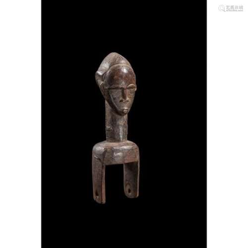 Poulie Baoulé, Côte d’Ivoire, H 23 cm, Bois, Provenance : Collection [...]