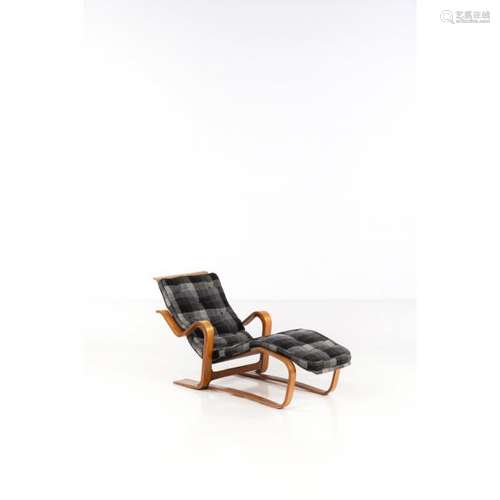 Marcel Breuer (1902-1981), Isokon, Chaise longue, Bois courbé, Edition Isokon [...]