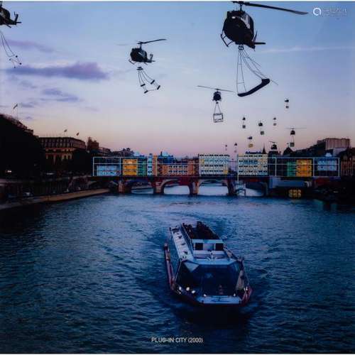 Alain Bublex (né en 1961), Plug in city (2000-, Pont Neuf), 2002, Épreuve [...]