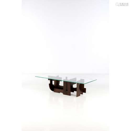 Francesco Marino di Teana (1920-2012), Cité Avenir - N° 1/8, Table basse, Acier à [...]