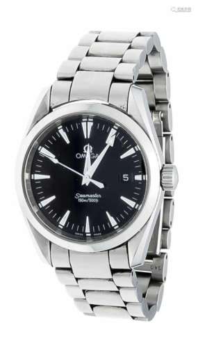 Omega Seamaster Aqua Terra 150 M, Herrenarmbanduhr Stahl, Quartz, Chronometer, mit Datumund