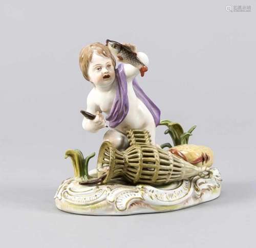 Allegorie des Wassers. Meissen, Marke 1850-1924, 1. W. Entwurf Johann Joachim Kaendler imJahr