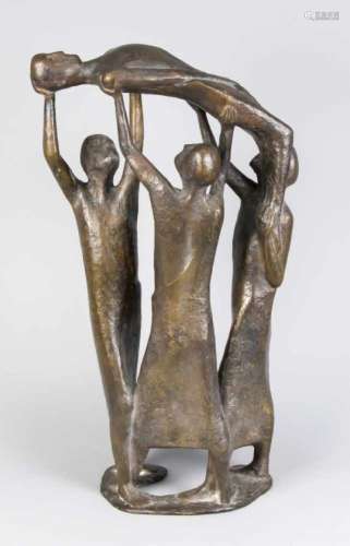 Conrad, Ulrich. *1930 Bacharach am Rhein, lebt in Worpswede. Der Gichtbrüchige. Bronze, H.52,5 cm,