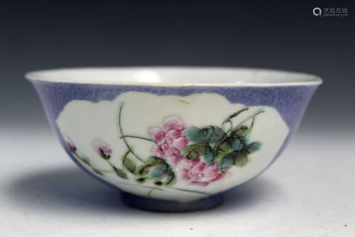 Chinese famille rose porcelain bowl.