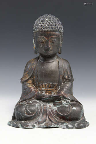 Chinese bronze statue of Buddha.