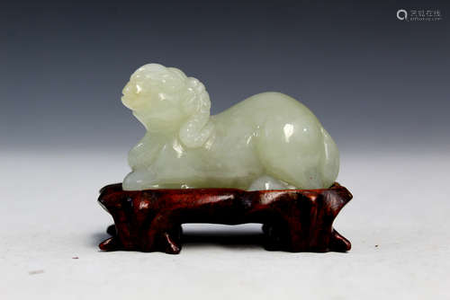 Chinese carved jadeite lamb.