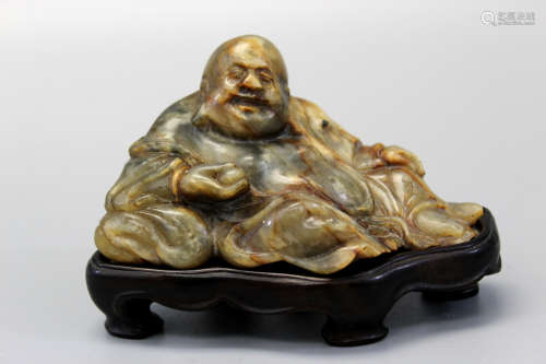 Chinese carved jade Buddha.