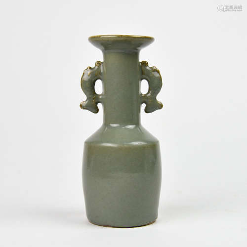 A Chinese Celadon Glazed Porcelain Vase