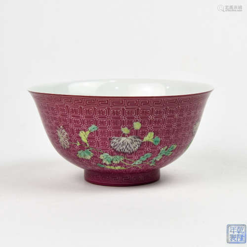 A Chinese Enamel Glazed Porcelain Bowl