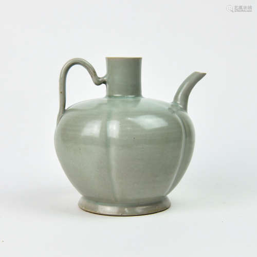 A Chinese Celadon Glazed Porcelain Wine Pot