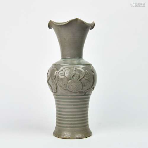 A Chinese Celadon Glazed Porcelain Vase