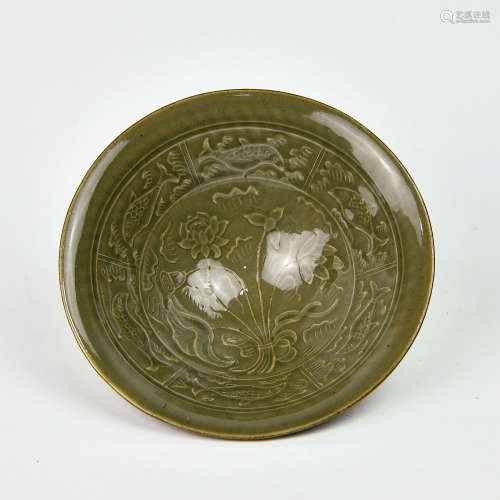 A Chinese Celadon Glazed Porcelain Bowl