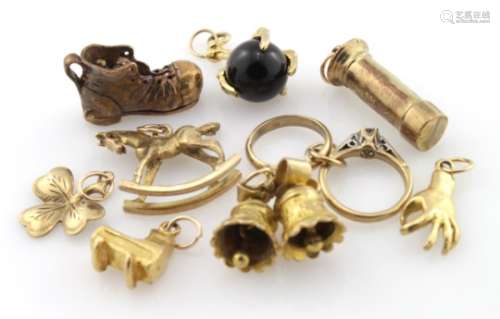 Assorted lot of 9ct Gold Charms weight 21.2g