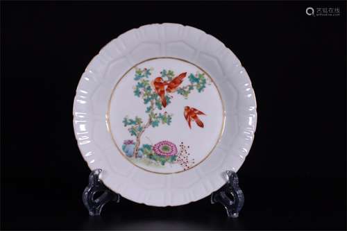 A Chinese Famille-Rose Porcelain Plate