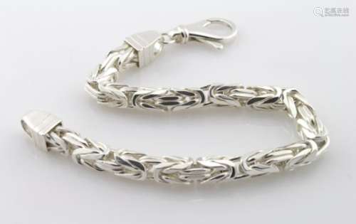 Large Silver bracelet. Weight 53.9g, Length 9.5 inches. As new