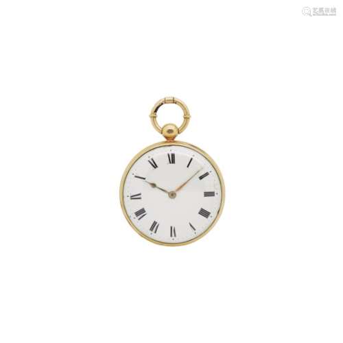 Reloj de bolsillo lepine, fles. del s.XIX. En oro.