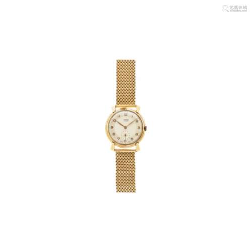Reloj Tonica de pulsera para caballero, c.1950. En oro.