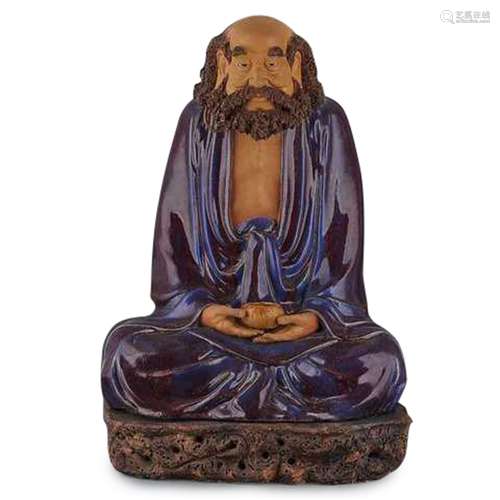 A Chinese Shiwan-Type Glazed Porcelain Figure