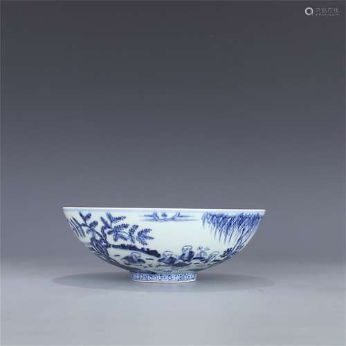 A Chinese Blue and White Porcelain Bowl