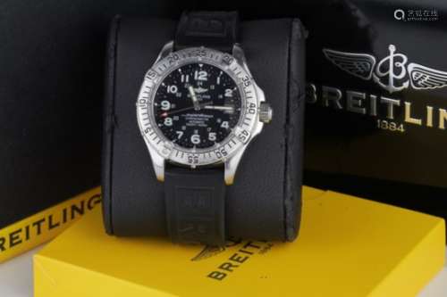 Breitling stainless steel cased Superocean gents automatic wristwatch with luminous hands and Arabic