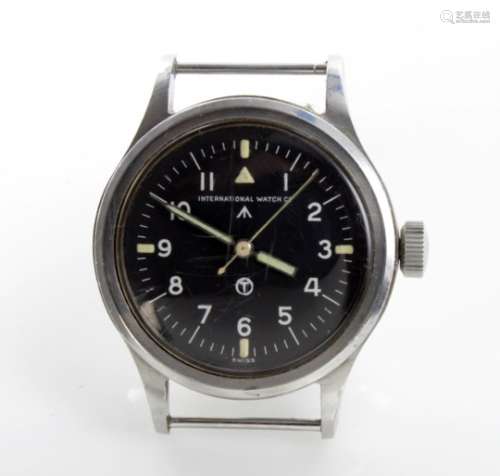 Military issue International Watch Company stainless steel cased pilots RAF wristwatch (MK11), the
